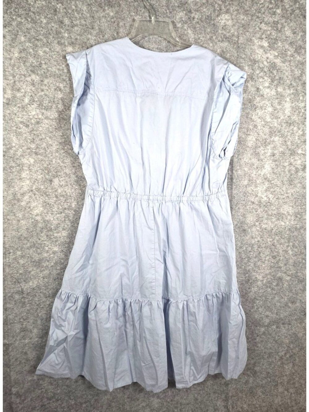 Steve Madden Women Mini Dress Cap Sleeve V Neckline Light Blue Size XXL Casaul - Picture 6 of 9